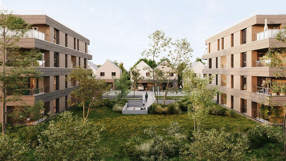 Programme immobilier neuf Boska à Plescop (56) - Perspective - Lamotte