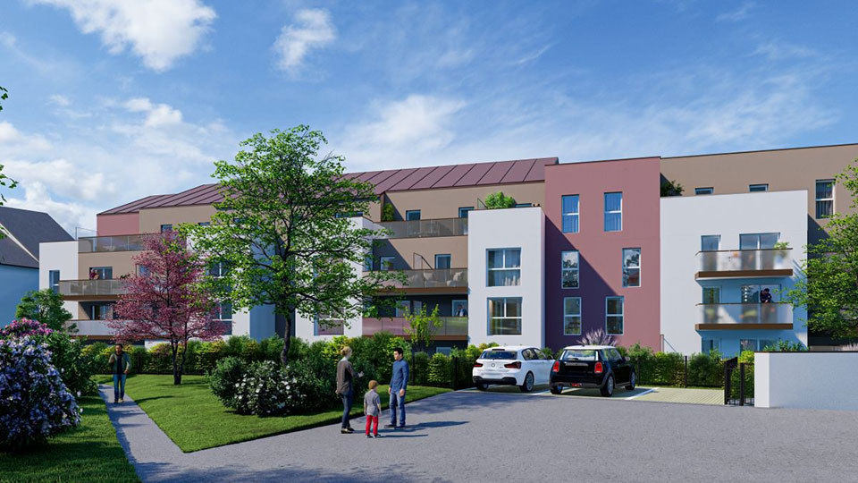 Programme immobilier neuf - Coeur Vezin à Vezin-le-Coquet (35) - BRS - Lamotte