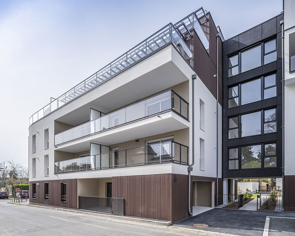Programme immobilier neuf - Kiosque / Painlevé à Rennes (35) - Vue sur les balcons - Lamotte
