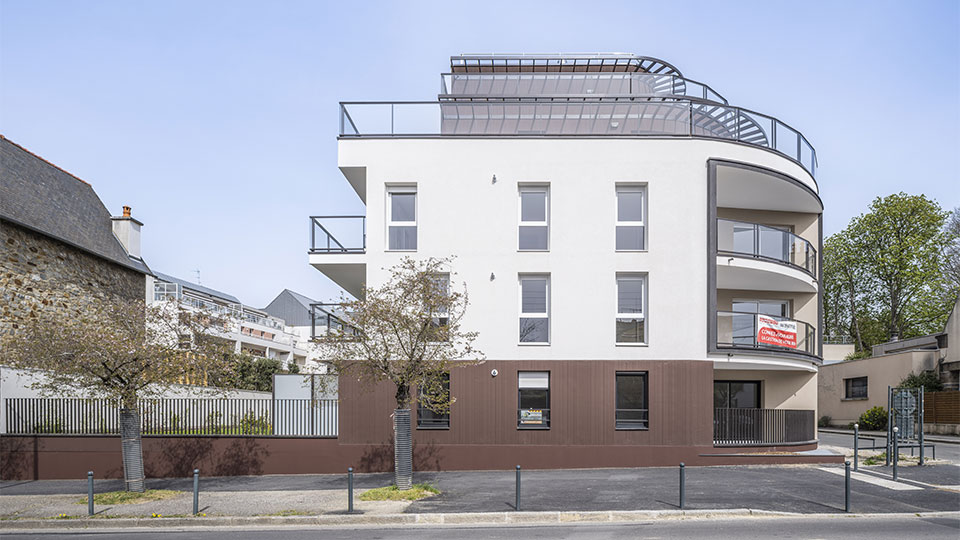 Programme immobilier neuf - Kiosque / Painlevé à Rennes (35) - Vue sur la façade - Lamotte