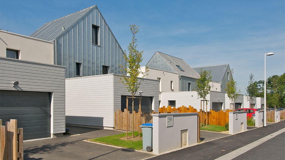 Programme immobilier neuf - Les Allées Rossini à Sautron (44) - Vue côté rue - Lamotte
