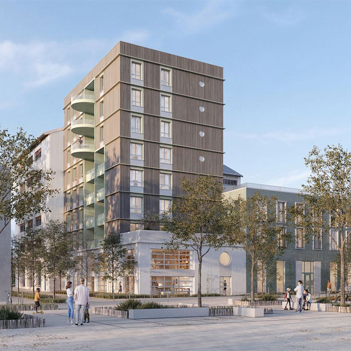 Programme immobilier neuf - Coco à Nantes (44) - Perspective - Lamotte