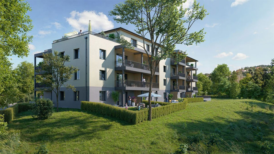 Programme immobilier neuf - Ô’Rives à L'Étrat (42) - Perspective - Lamotte