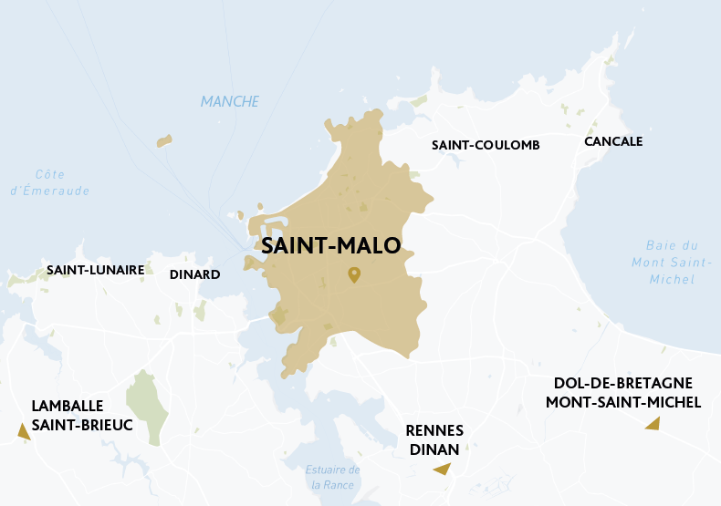 Terrain à bâtir - Le Domaine des Dames à Saint-Malo (35) - Plan de situation - Lamotte Aménageur Lotisseur