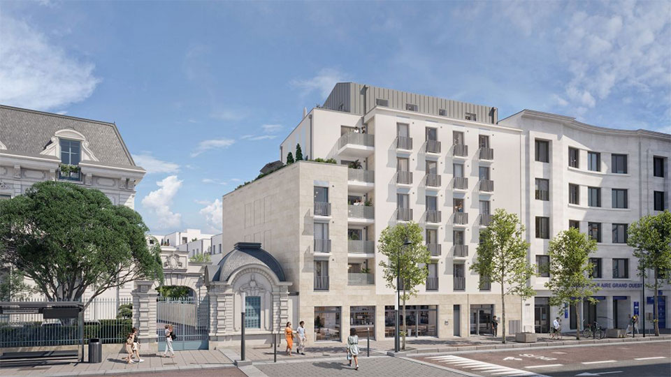 Programme immobilier neuf - Cinq Foch à Angers (49) - Perspective - Lamotte