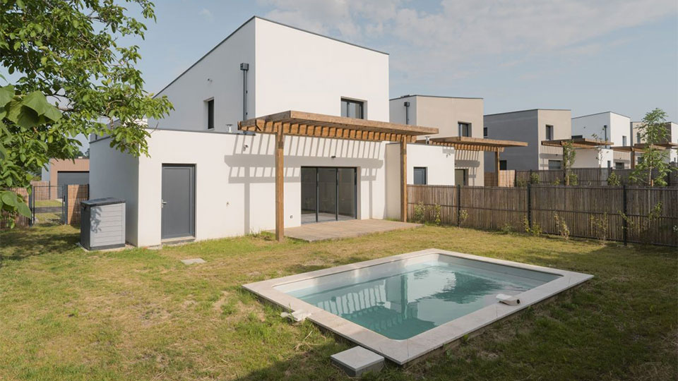 Programme immobilier neuf - Villas Andromède à Artigues-près-Bordeaux (33) - Jardin - Lamotte