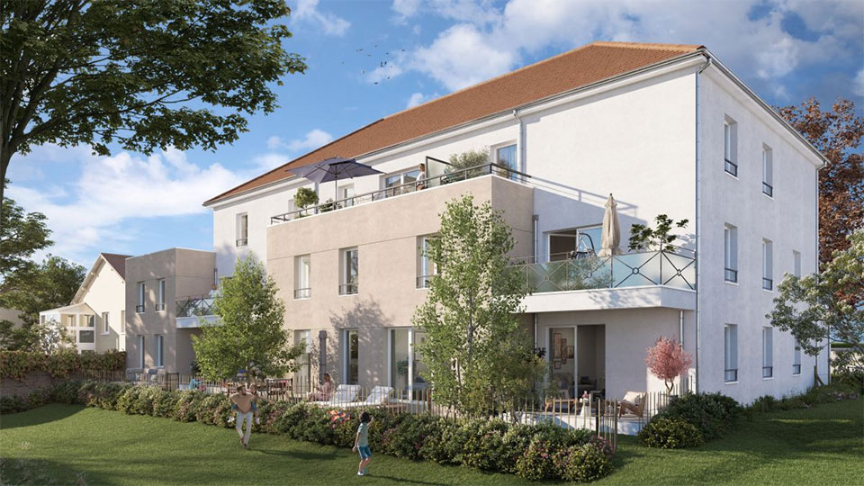 Programme immobilier neuf - Villa Andréa à Basse-Goulaine (44) - Perspective - Lamotte