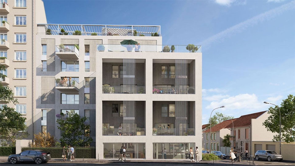 Programme immobilier neuf - Villa Cristal à Lyon (69) - Perspective - Lamotte