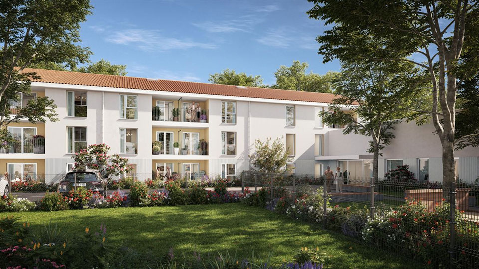 Résidence services seniors - Résidence de Comminges à Saint-Gaudens (31) - Perspective - Lamotte